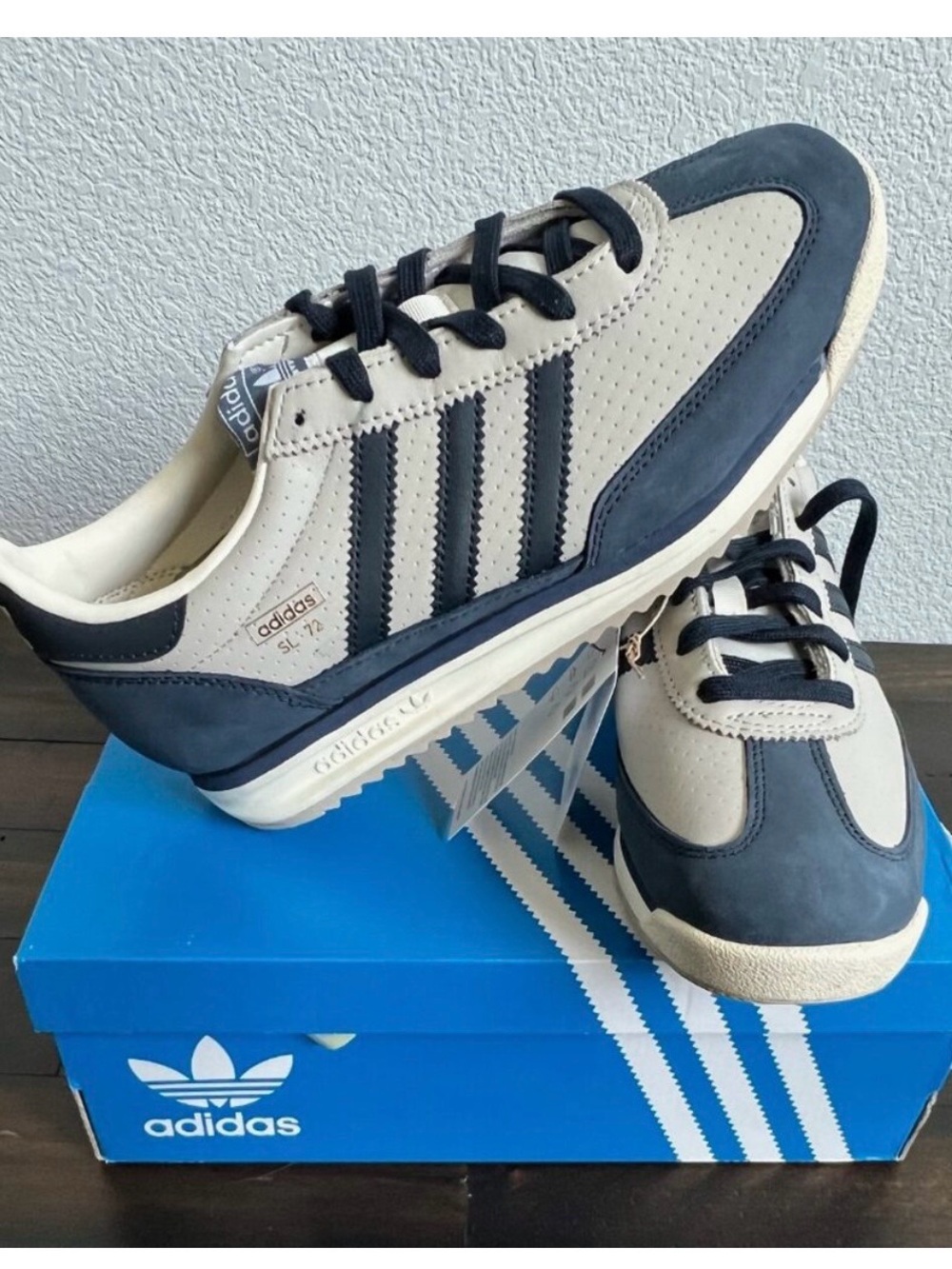 NIB Adidas Navy and Gray SL 72 RS Sneaker